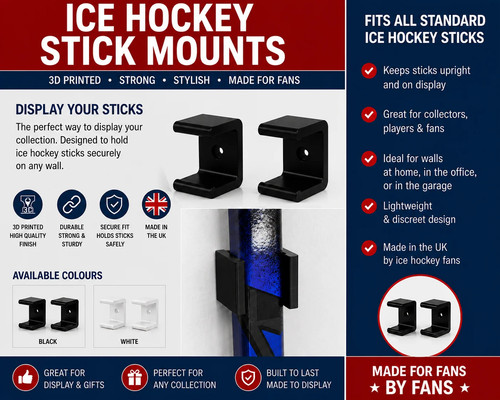 Ice hockey stick holder - ice,