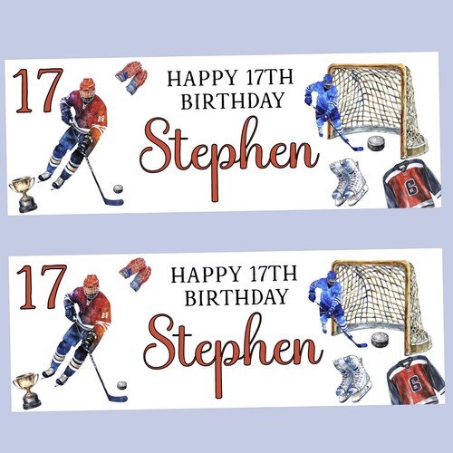 Ice hockey birthday - ice,