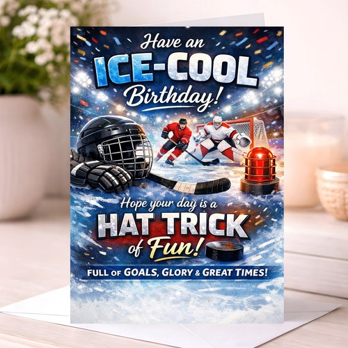 Ice hockey birthday - hockey,